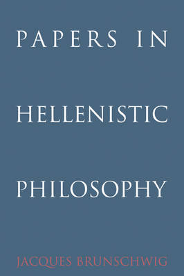 Book cover for Papers in Hellenistic Philosophy