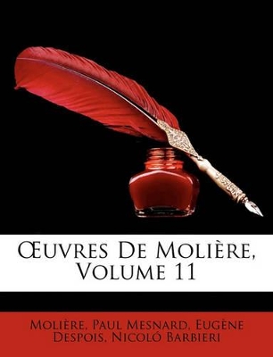 Book cover for OEuvres De Molière, Volume 11