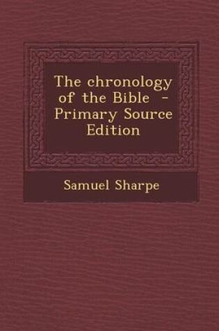 Cover of The Chronology of the Bible