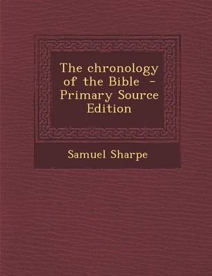 Book cover for The Chronology of the Bible