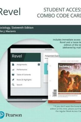 Cover of Revel for Sociology -- Combo Access Card