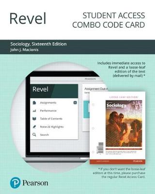 Book cover for Revel for Sociology -- Combo Access Card
