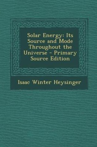 Cover of Solar Energy