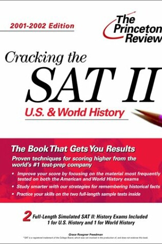 Cover of Cracking Sat II: History 01-02