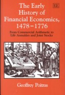 Book cover for The Early History of Financial Economics, 1478–1776