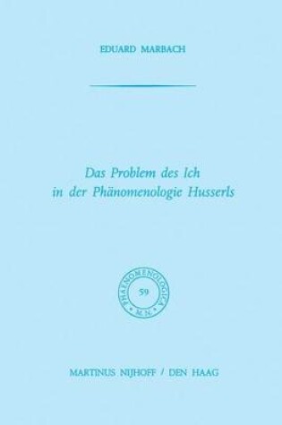 Cover of Das Problem des Ich in der Phanomenologie Husserls
