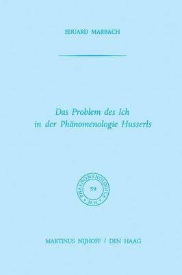 Cover of Das Problem des Ich in der Phanomenologie Husserls