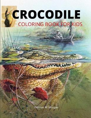 Book cover for Crocodile Coloring Book for Kids
