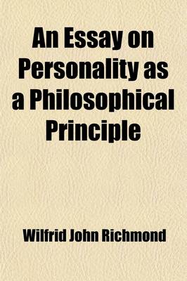 Book cover for An Essay on Personality as a Philosophical Principle