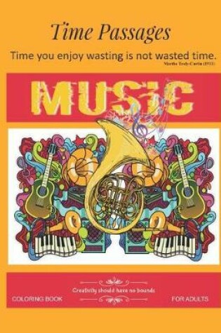 Cover of Music Coloring Book for Adults