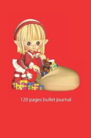 Cover of christmas notebook dot grid girl notebook bullet journal