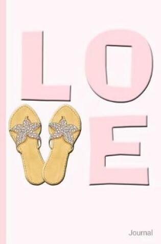 Cover of Love Word with Summer Starfish Sandals Journal