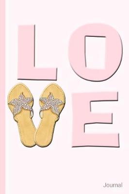 Book cover for Love Word with Summer Starfish Sandals Journal