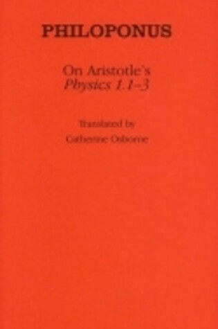 Cover of On Aristotle's "Physics 1.1-3"