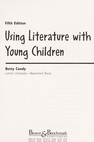 Cover of Using Literature with Young Children