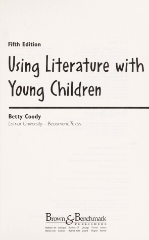 Book cover for Using Literature with Young Children