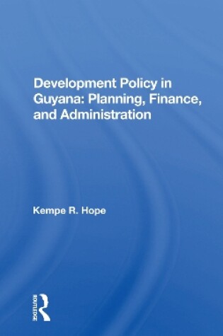 Cover of Development Policy In Guyana