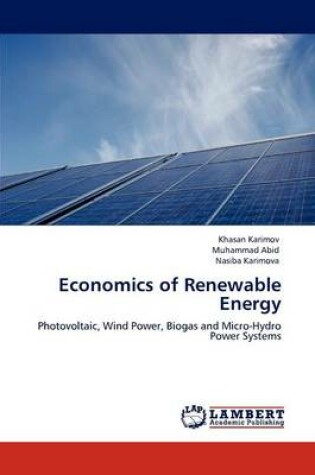 Cover of Economics of Renewable Energy