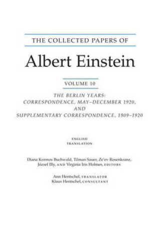 Cover of The Collected Papers of Albert Einstein, Volume 10 (English)