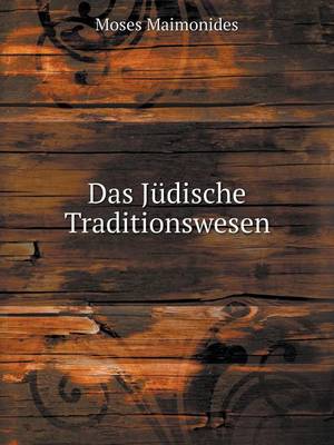 Book cover for Das Jüdische Traditionswesen