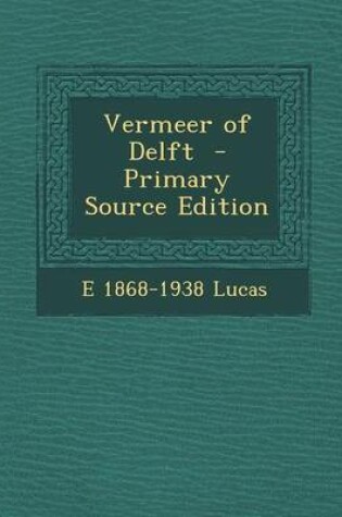 Cover of Vermeer of Delft