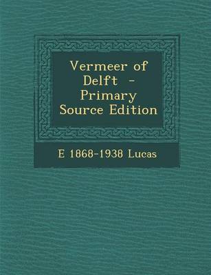 Book cover for Vermeer of Delft