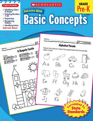 Book cover for Scholastic Success with Basic Concepts, Pre-K