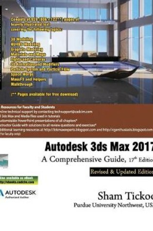 Cover of Autodesk 3ds Max 2017