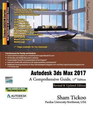 Book cover for Autodesk 3ds Max 2017