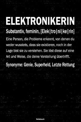 Book cover for Elektronikerin Notizbuch