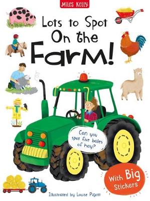 Book cover for Lots to Spot Sticker Book: On the Farm!