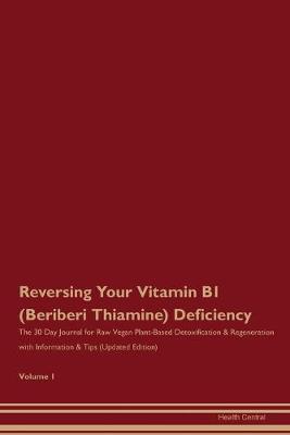 Book cover for Reversing Your Vitamin B1 (Beriberi, Thiamine) Deficiency