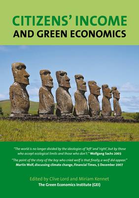 Book cover for Citizen's Income and Green Economics