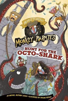 Book cover for Hunt for the Octo-Shark: a 4D Book (Nearly Fearless Monkey Pirates)