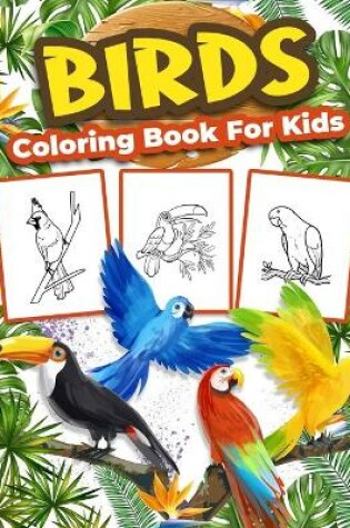 Cover of Birds Coloring Book for Kids