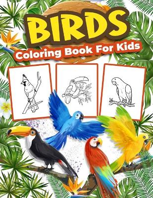 Book cover for Birds Coloring Book for Kids