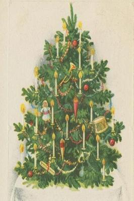 Book cover for Vintage Victorian Christmas Tree Candles Journal