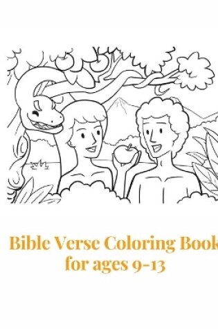 Cover of Bible Verse Coloring Book for ages 9-13