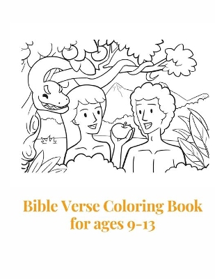 Book cover for Bible Verse Coloring Book for ages 9-13