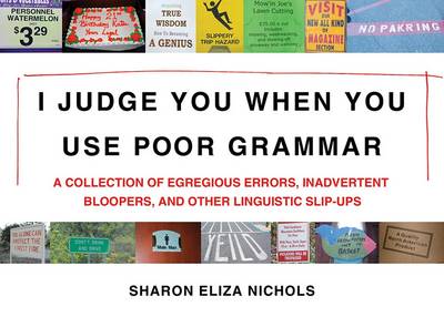 Book cover for I Judge You When You Use Poor Grammar