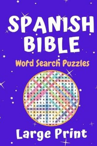 Cover of Spanish Bible Word Search Puzzle Large Print Book