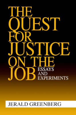 Book cover for The Quest for Justice on the Job