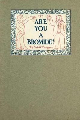 Book cover for Are You a Bromide?