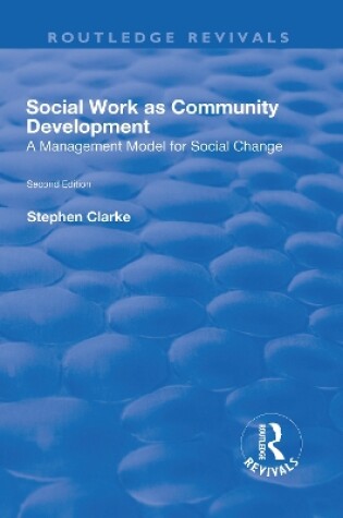 Cover of Social Work as Community Development