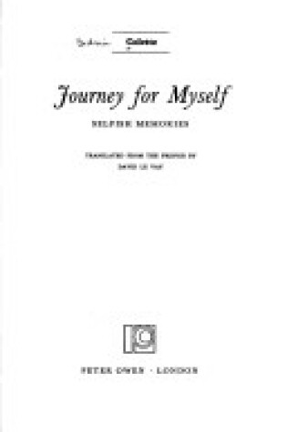 Cover of Journey for Myself