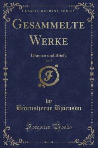 Cover of Gesammelte Werke, Vol. 5