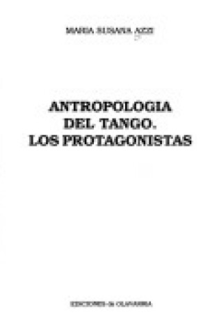 Cover of Antropologia del Tango