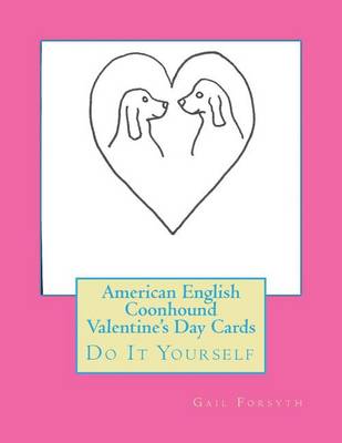 Book cover for American English Coonhound Valentine's Day Cards