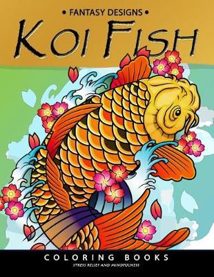 Book cover for Koi Fish Coloring Book