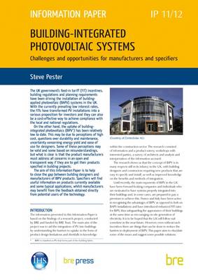 Book cover for Building-integrated Photovoltaic Systems